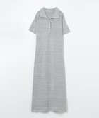 【ジーナシス/JEANASiS】のミニブークレニットポロワンピース グレー系その他|ID: prp329100004973521 ipo3291000000037290438