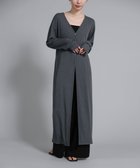 【セレクトモカ/SELECT MOCA】の【Et】2-Way Ribbed Long Cardigan チャコール-920|ID: prp329100004973589 ipo3291000000037290701