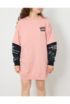 【ロデオクラウンズワイドボウル/RODEO CROWNS WIDE BOWL】のフェイクレイヤードフラワーロゴワンピース PNK|ID: prp329100004973664 ipo3291000000037290999