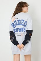 【ロデオクラウンズワイドボウル/RODEO CROWNS WIDE BOWL】のフェイクレイヤードフラワーロゴワンピース L/T.GRY1|ID: prp329100004973664 ipo3291000000037291001