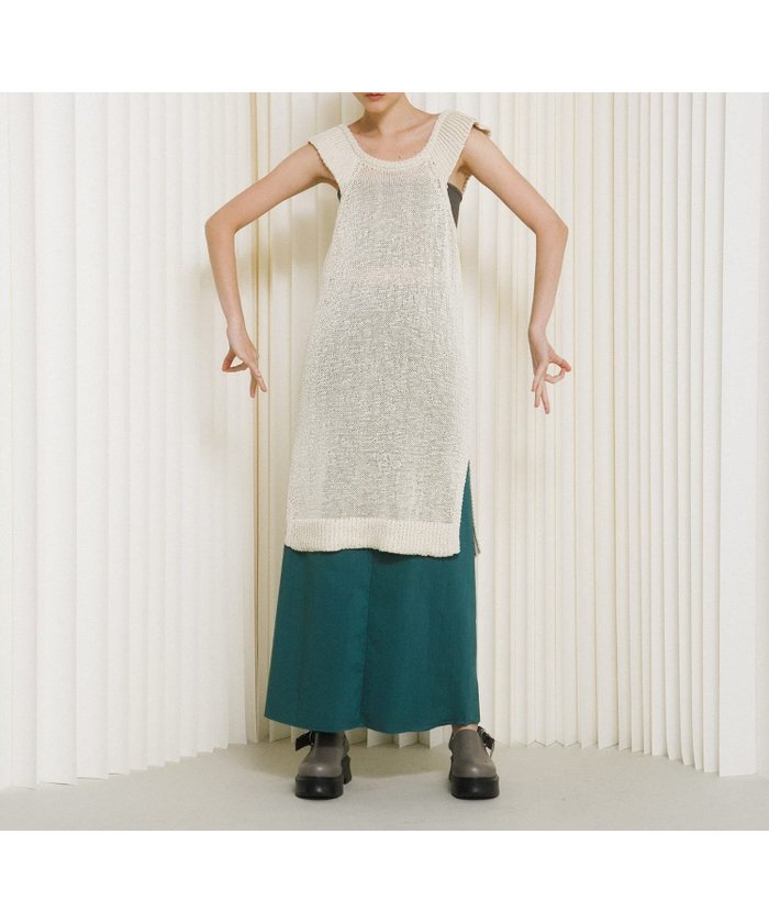 【ラート/LAATO】のknit frill tunic インテリア・キッズ・メンズ・レディースファッション・服の通販 founy(ファウニー) https://founy.com/ ファッション Fashion レディースファッション Fashion for Women トップス・カットソー Cut & Sew Tops ニット Knit Tops & Sweaters ダウン Down, Puffer チュニック Tunic, Long Top デニム Denim, Jeans Material トレンド Trend, Trending Now なめらか Smooth, Silky Texture フリル Frill, Ruffle メッシュ Mesh, Net Fabric ワイド Wide, Wide Fit S/S・春夏 SS, Spring/Summer, Warm Season おすすめ Recommended / Our Picks 夏 Summer 2026年 2026 2026春夏・S/S Spring/Summer 2026 SS26 |ID: prp329100004973675 ipo3291000000037291042