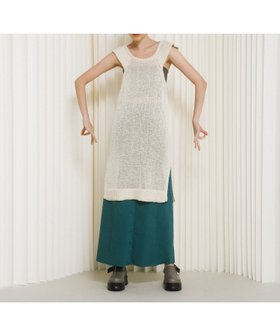 【ラート/LAATO】のknit frill tunic 大人の最旬トレンドファッション＆コーディネート founy(ファウニー) ファッション Fashion レディースファッション Fashion for Women トップス・カットソー Cut & Sew Tops ニット Knit Tops & Sweaters ダウン Down, Puffer チュニック Tunic, Long Top デニム Denim, Jeans Material トレンド Trend, Trending Now なめらか Smooth, Silky Texture フリル Frill, Ruffle メッシュ Mesh, Net Fabric ワイド Wide, Wide Fit S/S・春夏 SS, Spring/Summer, Warm Season おすすめ Recommended / Our Picks 夏 Summer 2026年 2026 2026春夏・S/S Spring/Summer 2026 SS26 |ID:prp329100004973675