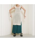 【ラート/LAATO】のknit frill tunic オフホワイト|ID: prp329100004973675 ipo3291000000037291043