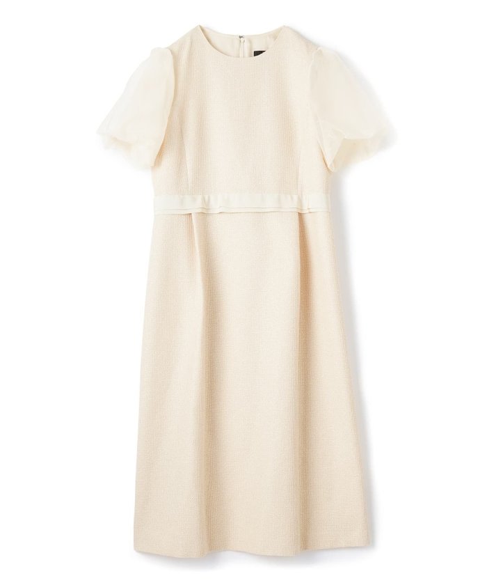 【ランバンコレクション/LANVIN COLLECTION】のパフスリーブワンピース インテリア・キッズ・メンズ・レディースファッション・服の通販 founy(ファウニー) https://founy.com/ ファッション Fashion レディースファッション Fashion for Women ワンピース Dresses スリーブ Sleeve, Long Sleeve / Short Sleeve ツイード Twill, Twill Weave ネップ Nepp, Slub Yarn フェミニン Feminine, Girly |ID: prp329100004973706 ipo3291000000037291163