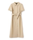 【ランバンコレクション/LANVIN COLLECTION】のシャツカラーワンピース 大人の最旬トレンドファッション＆コーディネート founy(ファウニー) ファッション Fashion レディースファッション Fashion for Women ワンピース Dresses エレガント 上品 Elegant リネン Linen, Linen Fabric thumbnail ベージュ|ID: prp329100004973708 ipo3291000000037291174