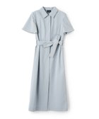 【ランバンコレクション/LANVIN COLLECTION】のシャツカラーワンピース 大人の最旬トレンドファッション＆コーディネート founy(ファウニー) ファッション Fashion レディースファッション Fashion for Women ワンピース Dresses エレガント 上品 Elegant リネン Linen, Linen Fabric thumbnail グレー|ID: prp329100004973708 ipo3291000000037291175