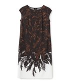 【ランバンコレクション/LANVIN COLLECTION】のリーフプリントワンピース ブラウンその他|ID: prp329100004973715 ipo3291000000037291196