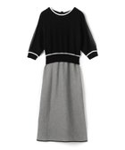 【ランバンコレクション/LANVIN COLLECTION】のワンウェイリネンストレッチドレス ブラック配色|ID: prp329100004973725 ipo3291000000037291239