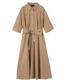 【ランバンコレクション/LANVIN COLLECTION】のハイカウントタイプライタードレス キャメル|ID: prp329100004973729 ipo3291000000037291254