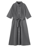 【ランバンコレクション/LANVIN COLLECTION】のハイカウントタイプライタードレス グレー|ID: prp329100004973729 ipo3291000000037291255