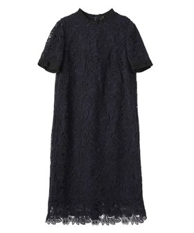 【ランバンコレクション/LANVIN COLLECTION】のエンブロイダリーフェザーレースワンピース 大人の最旬トレンドファッション＆コーディネート founy(ファウニー) ファッション Fashion レディースファッション Fashion for Women ワンピース Dresses モチーフ Motif, Design Theme レース Lace, Lace Fabric 半袖 Short Sleeve, Half Sleeve |ID:prp329100004973731