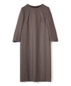【ランバンコレクション/LANVIN COLLECTION】のシルクウール ストレッチワンピース ブラウン|ID: prp329100004973743 ipo3291000000037291304