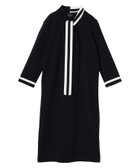 【ランバンコレクション/LANVIN COLLECTION】のボウタイニットワンピース 大人の最旬トレンドファッション＆コーディネート founy(ファウニー) ファッション Fashion レディースファッション Fashion for Women ワンピース Dresses ニットワンピース Knit Dresses おすすめ Recommended / Our Picks シンプル Simple, Minimal センター Center, Center Line チェック Check, Plaid, Tartan thumbnail ブラック|ID: prp329100004973751 ipo3291000000037291336