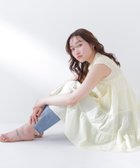 【ナチュラル ビューティー ベーシック/NATURAL BEAUTY BASIC】のティアードミニワンピース 大人の最旬トレンドファッション＆コーディネート founy(ファウニー) ファッション Fashion レディースファッション Fashion for Women ワンピース Dresses ショート Short, Short Length デニム Denim, Jeans Material フレア Flare, Flared リラックス Relax, Relaxed Fit thumbnail イエロー|ID: prp329100004973804 ipo3291000000037291563