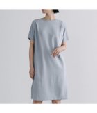 【アトラエル/Atraer】の【ウォッシャブル】リネンライクオックス 半袖サックワンピース サックス|ID: prp329100004973828 ipo3291000000037291657