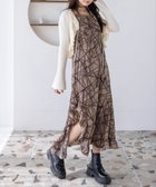 【クリア/clear】の【低身長対応/サイズ展開あり】チョーカー付きアシンメトリーエスニック柄キャミワンピース 骨格ウェーブ/華奢見え/旅ワンピ/フェミニン BE|ID: prp329100004973838 ipo3291000000037291697