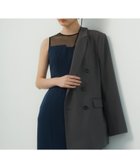 【アンドレスド/ANDRESD】の結婚式・二次会対応 裾レースIラインドレス ネイビー|ID: prp329100004973885 ipo3291000000037291880