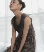 【アンドレスド/ANDRESD】の【2点セット】結婚式・二次会対応 レースレイヤードドレス ブラウン|ID: prp329100004973887 ipo3291000000037291886
