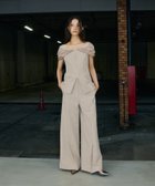 【アンドレスド/ANDRESD】の【2点セット】結婚式・二次会 パンツドレス オケージョン セットアップ ベージュ|ID: prp329100004973888 ipo3291000000037356324