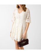 【ゲス/GUESS】のGUESS/3 Qtr Slv Emb Vida Dress ホワイト|ID: prp329100004973900 ipo3291000000037356365