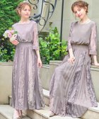 【リバーフィールド アンド コー/RIVER FIELD & Co】のレース シフォンプリーツロングフレア 結婚式 ワンピース パーティードレス GREGE|ID: prp329100004973903 ipo3291000000037356373