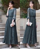 【リバーフィールド アンド コー/RIVER FIELD & Co】のレース シフォンプリーツロングフレア 結婚式 ワンピース パーティードレス KH|ID: prp329100004973903 ipo3291000000037356374