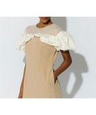 【アンドレスド/ANDRESD】の結婚式・二次会対応 フリルジャガードドレス ベージュ|ID: prp329100004973935 ipo3291000000037355269