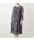 【レリアン/LEILIAN】の洗えるプリントフレアワンピース【BINDA】【パワーネット素材】 ネイビー|ID: prp329100004973945 ipo3291000000037292077