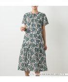 【レリアン/LEILIAN】の洗えるプリントフレアワンピース【パワーネット素材】 カーキ|ID: prp329100004973946 ipo3291000000037292081