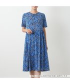 【レリアン/LEILIAN】の洗えるフラワー柄フレアワンピース【パワーネット素材】 ロイヤルブルー|ID: prp329100004973947 ipo3291000000037292083
