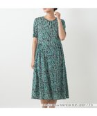 【レリアン/LEILIAN】の洗えるフラワー柄フレアワンピース【パワーネット素材】 カーキ|ID: prp329100004973947 ipo3291000000037292084