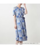 【レリアン/LEILIAN】の幾何学柄フレアワンピース【ROCHAS Premiere】 コバルトブルー|ID: prp329100004973950 ipo3291000000037292093