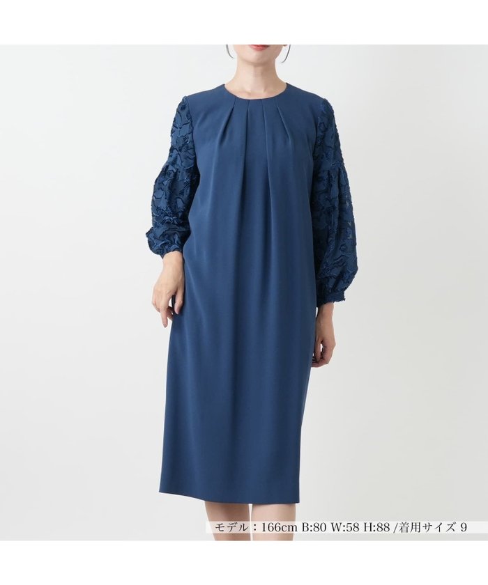 【レリアン/LEILIAN】のレース切替タックワンピース【セレモニー】 インテリア・キッズ・メンズ・レディースファッション・服の通販 founy(ファウニー) https://founy.com/ ファッション Fashion レディースファッション Fashion for Women ワンピース Dresses スリーブ Sleeve, Long Sleeve / Short Sleeve セレモニー Ceremony ポケット Pocket, Pocket Detail リュクス Luxury, Elegant, High-End, Chic レース Lace, Lace Fabric エレガント 上品 Elegant 切替 Switching, Contrast Panel 秋 Autumn 結婚式 Wedding |ID: prp329100004973951 ipo3291000000037292095