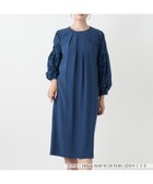 【レリアン/LEILIAN】のレース切替タックワンピース【セレモニー】 ブルー系|ID: prp329100004973951 ipo3291000000037292096