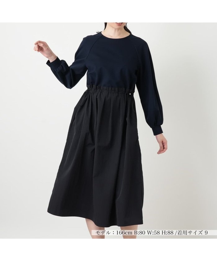 【レリアン/LEILIAN】の洗える異素材切替ドッキングワンピース【Leilian WHITE LABEL】 インテリア・キッズ・メンズ・レディースファッション・服の通販 founy(ファウニー) https://founy.com/ ファッション Fashion レディースファッション Fashion for Women ワンピース Dresses ウォッシャブル Machine Washable トレンド Trend, Trending Now ドッキング Docking, Mixed Material ベーシック Basic, Essential ポケット Pocket, Pocket Detail モダン Modern, Contemporary 切替 Switching, Contrast Panel 春 Spring 洗える Machine Washable |ID: prp329100004973961 ipo3291000000037292122