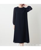 【レリアン/LEILIAN】のサイドプリーツワンピース【Leilian WHITE LABEL】 ネイビー|ID: prp329100004973962 ipo3291000000037292125
