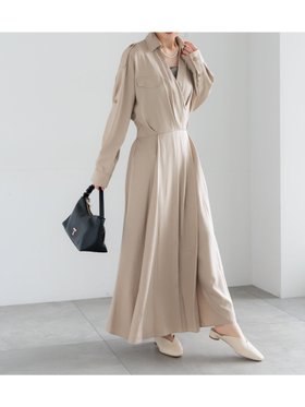 【テチチ/Te chichi】のトレンチカシュクールワンピース《2026 spring catalog item》 大人の最旬トレンドファッション＆コーディネート founy(ファウニー) ファッション Fashion レディースファッション Fashion for Women ワンピース Dresses 2026年 2026 2026春夏・S/S Spring/Summer 2026 SS26 おすすめ Recommended / Our Picks シューズ Shoes, Footwear ダウン Down, Puffer トレンチ Trench, Trench Coat フラット Flat, Flat Shoes エレガント 上品 Elegant |ID:prp329100004973967