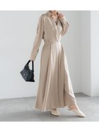 【テチチ/Te chichi】のトレンチカシュクールワンピース《2026 spring catalog item》 大人の最旬トレンドファッション＆コーディネート founy(ファウニー) ファッション Fashion レディースファッション Fashion for Women ワンピース Dresses 2026年 2026 2026春夏・S/S Spring/Summer 2026 SS26 おすすめ Recommended / Our Picks シューズ Shoes, Footwear ダウン Down, Puffer トレンチ Trench, Trench Coat フラット Flat, Flat Shoes エレガント 上品 Elegant thumbnail ベージュ|ID: prp329100004973967 ipo3291000000037292143