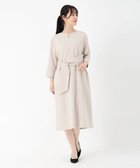 【ストロベリーフィールズ/STRAWBERRY FIELDS】のキーネックワンピース 大人の最旬トレンドファッション＆コーディネート founy(ファウニー) ファッション Fashion レディースファッション Fashion for Women ワンピース Dresses thumbnail ピンクベージュ|ID: prp329100004973994 ipo3291000000037292222