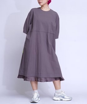 【ミーテ/miite】の綿麻レーヨンバイカラーベルトワンピース 大人の最旬トレンドファッション＆コーディネート founy(ファウニー) ファッション Fashion レディースファッション Fashion for Women ワンピース Dresses ベルト&ウエストマーク Belts & Waist Accessories イタリア Italy 春 Spring プリーツ Pleats, Pleated リラックス Relax, Relaxed Fit ワーク Workwear, Utility Style S/S・春夏 SS, Spring/Summer, Warm Season おすすめ Recommended / Our Picks 夏 Summer エレガント 上品 Elegant |ID:prp329100004974005