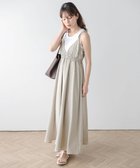 【ラジュール/Lajour】のギャザーキャミソールワンピース 大人の最旬トレンドファッション＆コーディネート founy(ファウニー) ファッション Fashion レディースファッション Fashion for Women ワンピース Dresses 2026年 2026 2026春夏・S/S Spring/Summer 2026 SS26 インナー Innerwear ギャザー Gathered, Ruffled ストライプ Stripe, Striped Pattern フェミニン Feminine, Girly フレア Flare, Flared thumbnail ベージュ|ID: prp329100004974015 ipo3291000000037292299