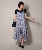 【ページボーイ/PAGEBOY】のシアーチェックマルチWAYワンピース 大人の最旬トレンドファッション＆コーディネート founy(ファウニー) ファッション Fashion レディースファッション Fashion for Women ワンピース Dresses シンプル Simple, Minimal フリル Frill, Ruffle ペプラム Peplum, Flared Hem リゾート Resort, Vacation Style 夏 Summer 旅行 Travel thumbnail ブルー85|ID: prp329100004974017 ipo3291000000037292306