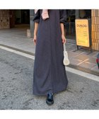 【ドゥドゥ/DouDou】の【インフルエンサーSAKURA企画】リネンライクエアリー袖切替ワンピース ネイビー|ID: prp329100004974018 ipo3291000000037292309