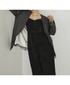 【アンドレスド/ANDRESD】の結婚式・二次会 オールインワンドレス オケージョン シャギージャガード ブラック|ID: prp329100004974020 ipo3291000000037292316