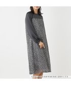 【レリアン/LEILIAN】の切替サックワンピース グレー系|ID: prp329100004974039 ipo3291000000037292374