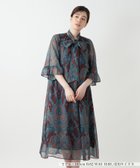 【レリアン/LEILIAN】のペイズリー柄フレアワンピース ダークブラウン|ID: prp329100004974055 ipo3291000000037292423