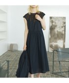 【レリアン/LEILIAN】の刺繍フレンチスリーブワンピース ネイビー|ID: prp329100004974056 ipo3291000000037292425