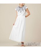 【レリアン/LEILIAN】の刺繍フレンチスリーブワンピース アイボリー|ID: prp329100004974056 ipo3291000000037292426