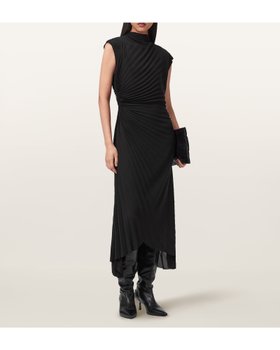 【オールセインツ/ALLSAINTS】のRAYANNA DRESS 大人の最旬トレンドファッション＆コーディネート founy(ファウニー) ファッション Fashion レディースファッション Fashion for Women ワンピース Dresses フォーマル・パーティードレス・結婚式用ドレス Elegant & Casual Dresses ジャケット Jacket, Outerwear ロング Long, Long-Length エレガント 上品 Elegant |ID:prp329100004974077