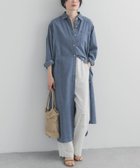 【アーバンリサーチ ドアーズ/URBAN RESEARCH DOORS】のライトコットンデニムシャツワンピース ライトインディゴブル|ID: prp329100004974084 ipo3291000000037292515